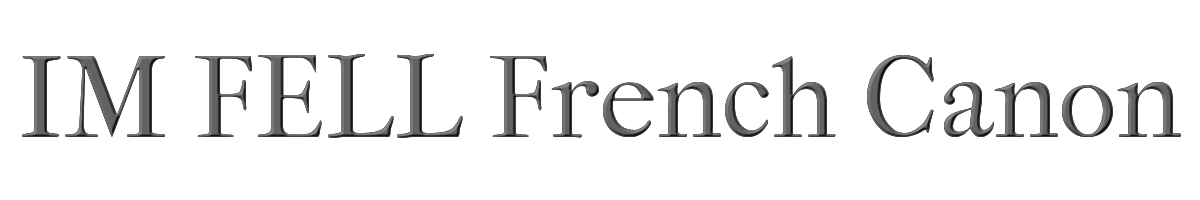 IM FELL French Canon 
