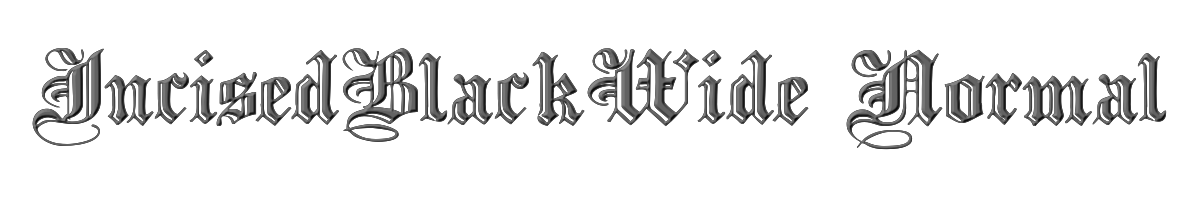 IncisedBlackWide Normal 