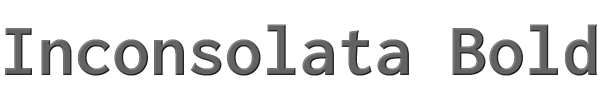 Inconsolata Bold 