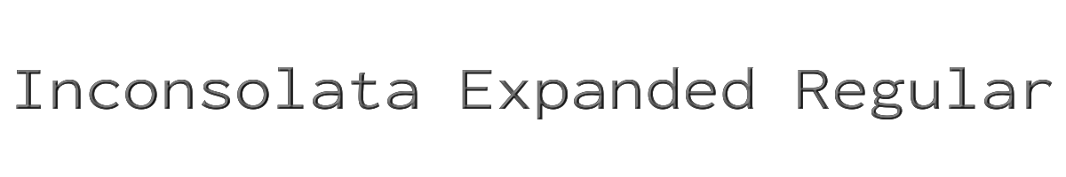 Inconsolata Expanded Regular 