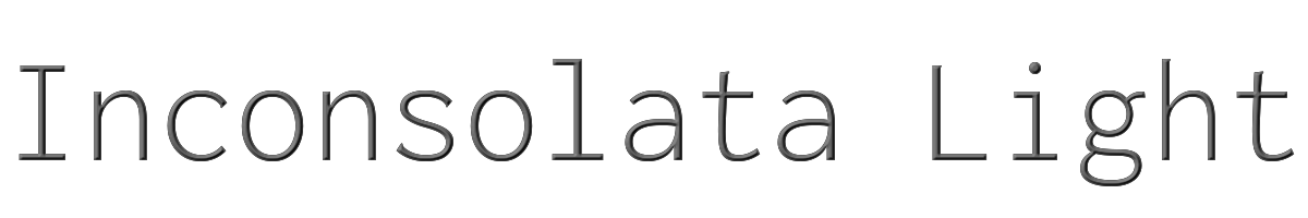 Inconsolata Light 