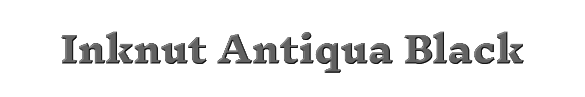 Inknut Antiqua Black 