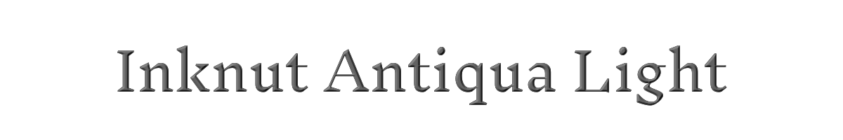 Inknut Antiqua Light 