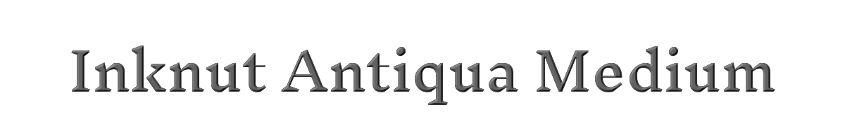 Inknut Antiqua Medium 