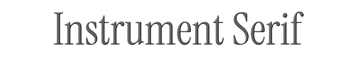 Instrument Serif 