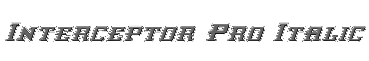Interceptor Pro Italic 