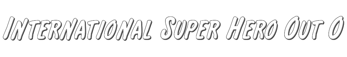 International Super Hero Out Outline 