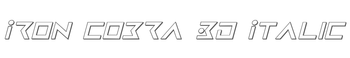 Iron Cobra 3D Italic 