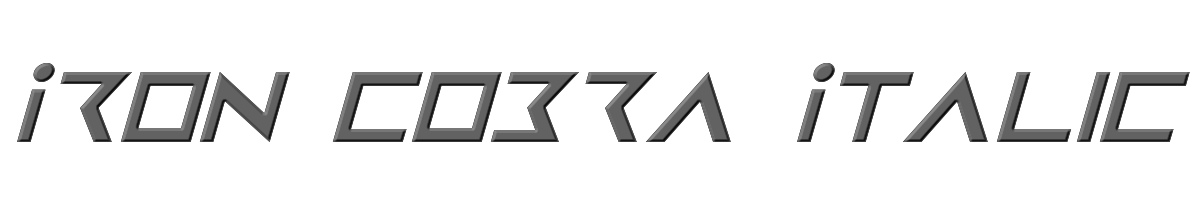 Iron Cobra Italic 