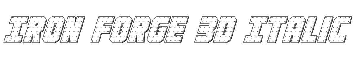 Iron Forge 3D Italic 