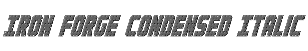 Iron Forge Condensed Italic 