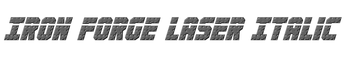 Iron Forge Laser Italic 