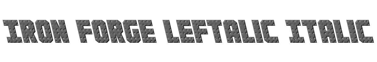 Iron Forge Leftalic Italic 