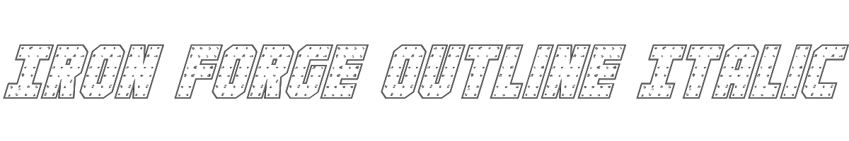 Iron Forge Outline Italic 