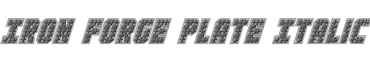Iron Forge Plate Italic 