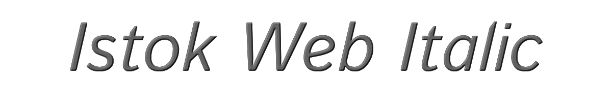 Istok Web Italic 