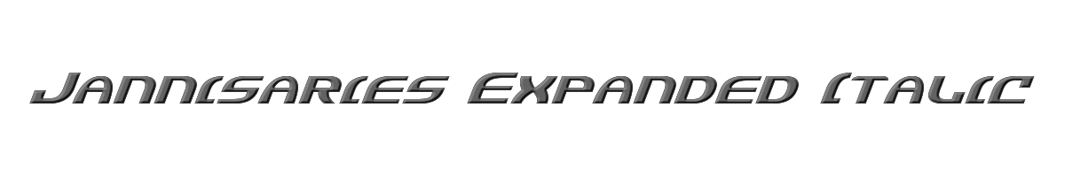 Jannisaries Expanded Italic 