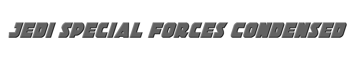 Jedi Special Forces Condensed Italic 