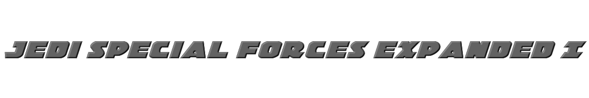 Jedi Special Forces Expanded Italic 