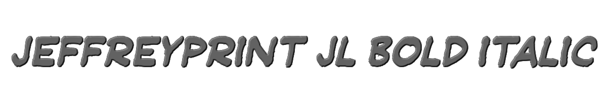 JeffreyPrint JL Bold Italic 