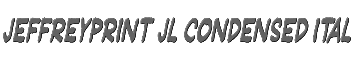 JeffreyPrint JL Condensed Italic 