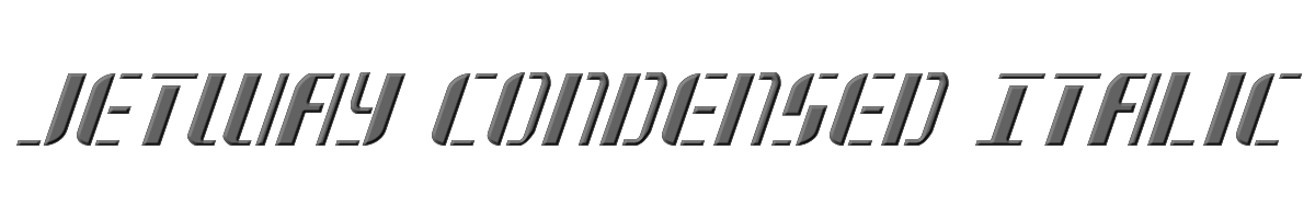 Jetway Condensed Italic 