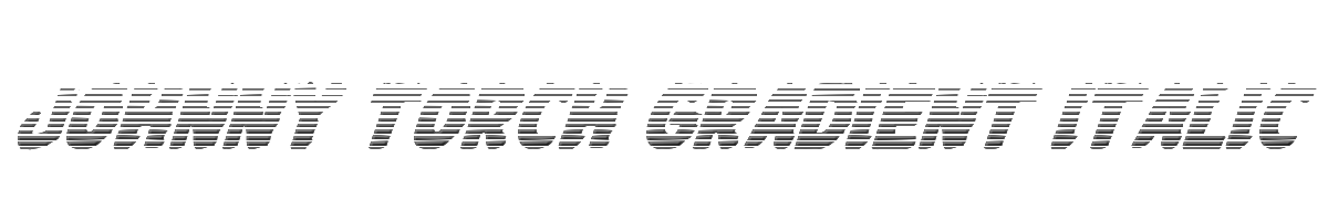 Johnny Torch Gradient Italic 