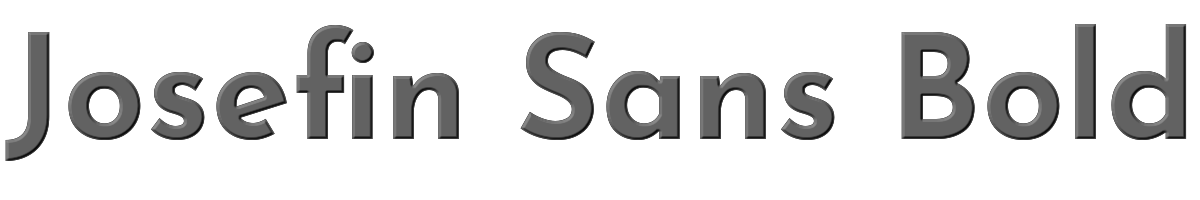 Josefin Sans Bold 