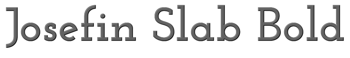 Josefin Slab Bold 