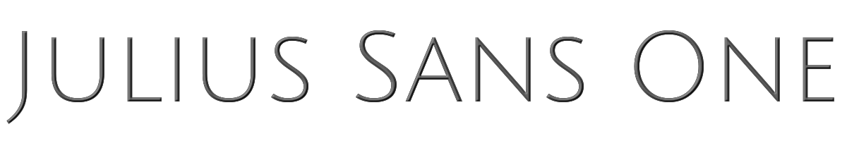 Julius Sans One 