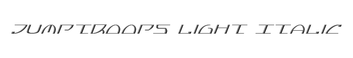 Jumptroops Light Italic 