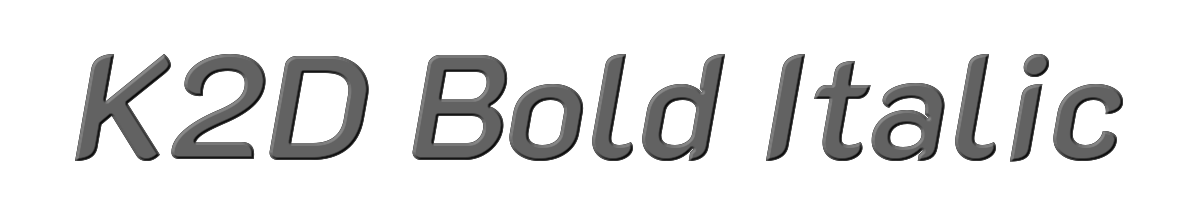 K2D Bold Italic 