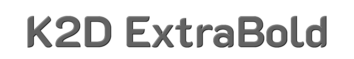 K2D ExtraBold 