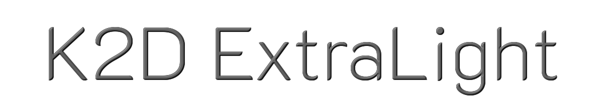 K2D ExtraLight 