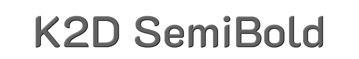 K2D SemiBold 