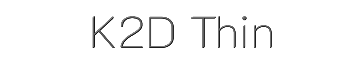 K2D Thin 