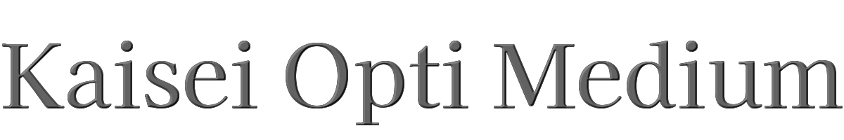 Kaisei Opti Medium 