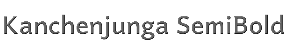 Kanchenjunga SemiBold 