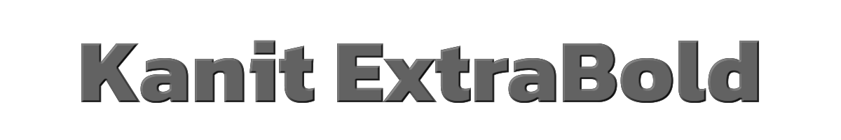 Kanit ExtraBold 