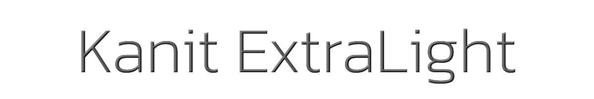 Kanit ExtraLight 