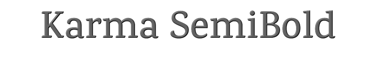 Karma SemiBold 