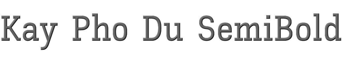 Kay Pho Du SemiBold 