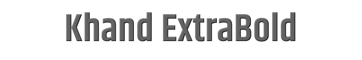 Khand ExtraBold 