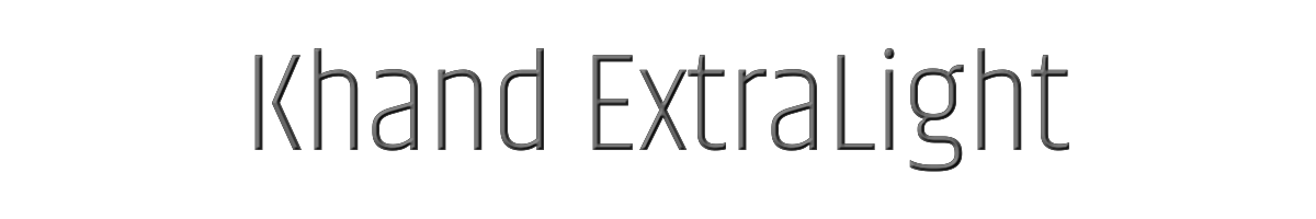 Khand ExtraLight 