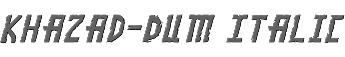 Khazad-Dum Italic 