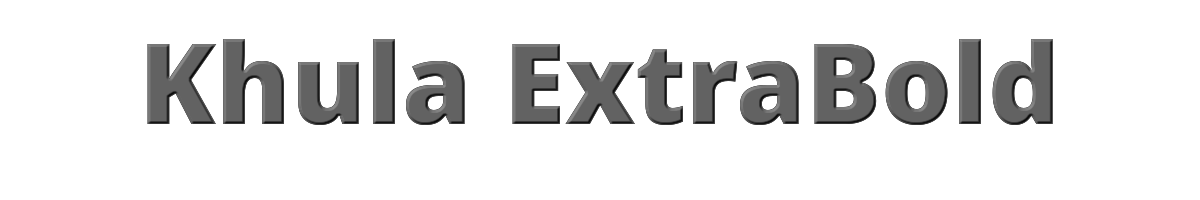 Khula ExtraBold 