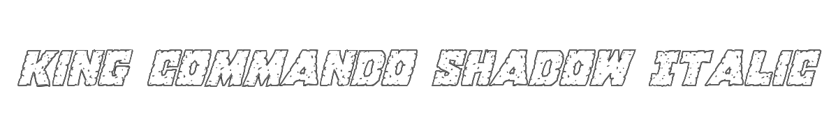 King Commando Shadow Italic 