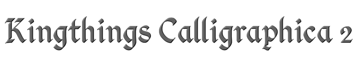 Kingthings Calligraphica 2 