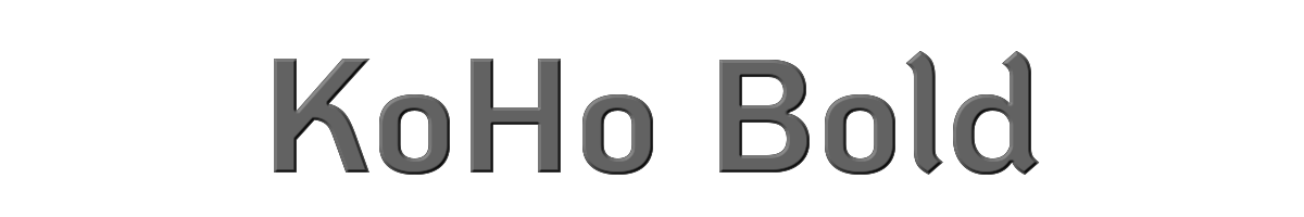 KoHo Bold 