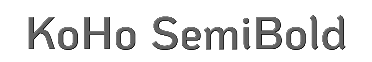 KoHo SemiBold 